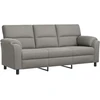 Sofa Sofos komplektas 2 vnt. Šviesiai pilka Aksomas