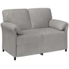 Sofa Sofos komplektas 2 vnt. Šviesiai pilka Aksomas