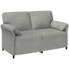 Sofa Sofos komplektas 2 vnt. Šviesiai pilka Aksomas