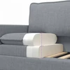 Sofa Sofos komplektas 2 vnt. Šviesiai pilka Audinys