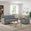 Sofa Sofos komplektas 2 vnt. Šviesiai pilka Audinys