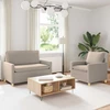 Sofa Sofos komplektas 2 vnt. Šviesiai pilka Audinys