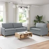 Sofa Sofos komplektas 2 vnt. Šviesiai pilka Audinys