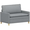 Sofa Sofos komplektas 2 vnt. Šviesiai pilka Audinys