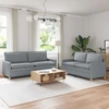 Sofa Sofos komplektas 2 vnt. Šviesiai pilka Audinys
