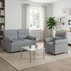 Sofa Sofos komplektas 2 vnt. Šviesiai pilka Audinys