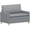 Sofa Sofos komplektas 2 vnt. Šviesiai pilka Audinys