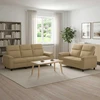 Sofa Sofos komplektas 2 vnt. Šviesiai rudas Audinys