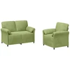 Sofa Sofos komplektas 2 vnt. Šviesiai žalia Aksomas