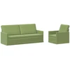 Sofa Sofos komplektas 2 vnt. Šviesiai žalia Aksomas