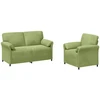 Sofa Sofos komplektas 2 vnt. Šviesiai žalia Aksomas