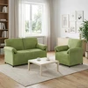 Sofa Sofos komplektas 2 vnt. Šviesiai žalia Aksomas