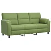 Sofa Sofos komplektas 2 vnt. Šviesiai žalia Aksomas