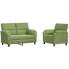 Sofa Sofos komplektas 2 vnt. Šviesiai žalia Aksomas
