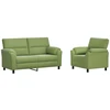 Sofa Sofos komplektas 2 vnt. Šviesiai žalia Aksomas