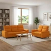 Sofa Sofos komplektas 2 vnt. Tamsiai geltona Audinys
