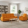 Sofa Sofos komplektas 2 vnt. Tamsiai geltona Audinys