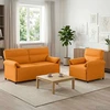 Sofa Sofos komplektas 2 vnt. Tamsiai geltona Audinys