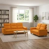 Sofa Sofos komplektas 2 vnt. Tamsiai geltona Audinys