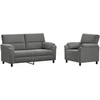 Sofa Sofos komplektas 2 vnt. 3 vietos Tamsiai pilka 174 x 85 x 93 cm