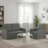 Sofa Sofos komplektas 2 vnt. Tamsiai pilka Audinys