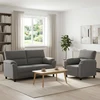 Sofa Sofos komplektas 2 vnt. 3 vietos Tamsiai pilka 174 x 85 x 93 cm