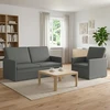 Sofa Sofos komplektas 2 vnt. Tamsiai pilka Audinys