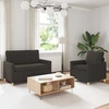 Sofa Sofos komplektas 2 vnt. Tamsiai pilka Audinys