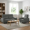 Sofa Sofos komplektas 2 vnt. Tamsiai pilka Audinys