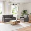 Sofa Sofos komplektas 2 vnt. Tamsiai pilka Audinys