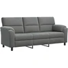 Sofa Sofos komplektas 2 vnt. Tamsiai pilka Aksomas