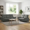 Sofa Sofos komplektas 2 vnt. Tamsiai pilka Audinys