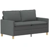 Sofa Sofos komplektas 2 vnt. Tamsiai pilka Audinys