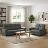 Sofa Sofos komplektas 2 vnt. Tamsiai pilka Audinys