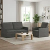 Sofa Sofos komplektas 2 vnt. Tamsiai pilka Kordūrinis audinys