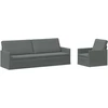 Sofa Sofos komplektas 2 vnt. Tamsiai pilka Audinys