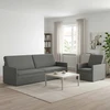 Sofa Sofos komplektas 2 vnt. Tamsiai pilka Audinys