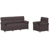 Sofa Sofos komplektas 2 vnt. Tamsiai rudas Audinys