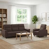 Sofa Sofos komplektas 2 vnt. Tamsiai rudas Audinys