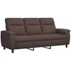 Sofa Sofos komplektas 2 vnt. Tamsiai rudas Audinys