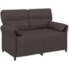 Sofa Sofos komplektas 2 vnt. Tamsiai rudas Audinys
