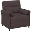 Sofa Sofos komplektas 2 vnt. Tamsiai rudas Audinys