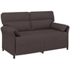 Sofa Sofos komplektas 2 vnt. Tamsiai rudas Audinys