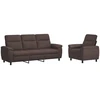 Sofa Sofos komplektas 2 vnt. Tamsiai rudas Audinys
