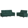 Sofa Sofos komplektas 2 vnt. Tamsiai žalia Audinys