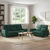 Sofa Sofos komplektas 2 vnt. Tamsiai žalia Audinys