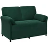 Sofa Sofos komplektas 2 vnt. Tamsiai žalia Aksomas