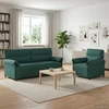 Sofa Sofos komplektas 2 vnt. Tamsiai žalia Audinys