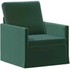 Sofa Sofos komplektas 2 vnt. Tamsiai žalia Aksomas