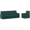 Sofa Sofos komplektas 2 vnt. Tamsiai žalia Audinys